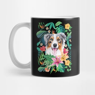 Tropical australian shepherd Mug